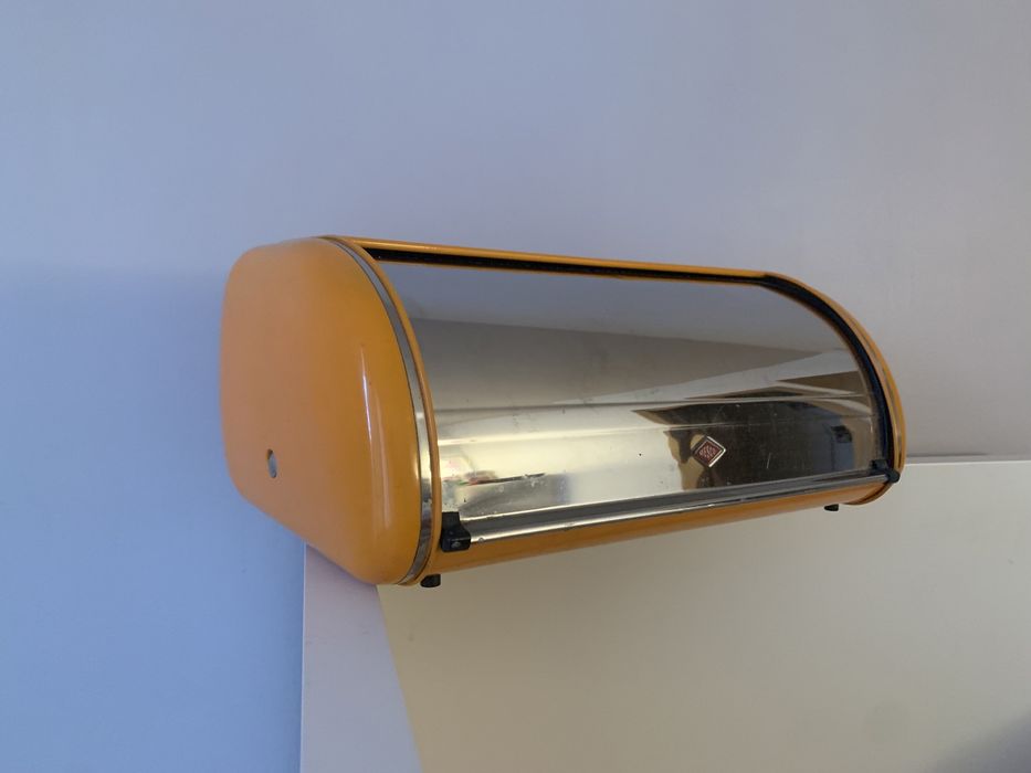 Wesco винтидж кутия за хляб оранжева