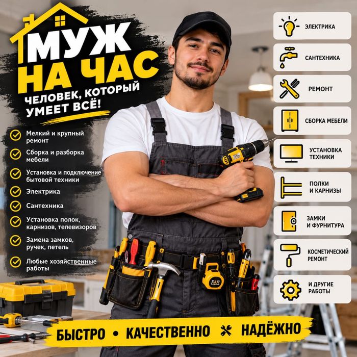 Муж на час! Сантехника электрика