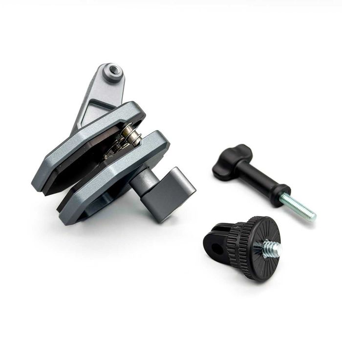 Clemă metalică parbriz moto pentru GoPro / Insta360 / DJI