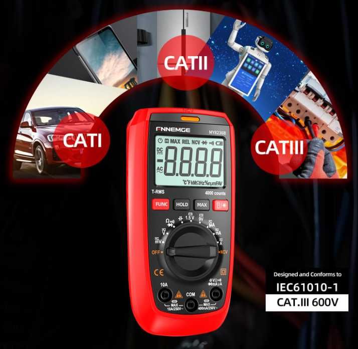 Multimetru auto scalare FNNEMGE Smart Digital Multimeter AMAZON