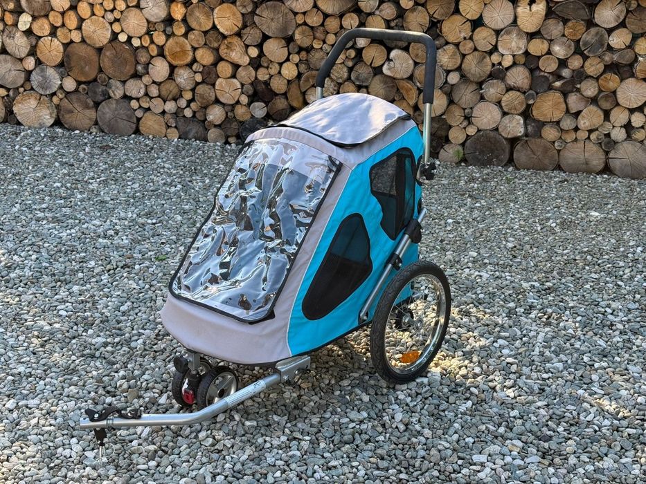 Carucior transport de agatat dupa bicicleta