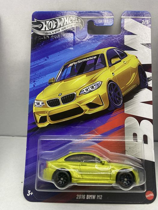 HOT WHEELS SILVER lot 5 machete auto scara 1:64 BMW M1 M2 M3 M4 M5