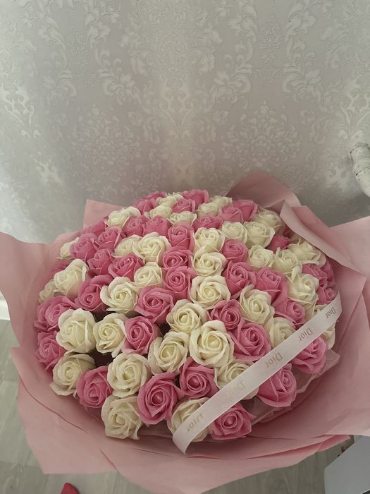 Мыльные розы 101 штук