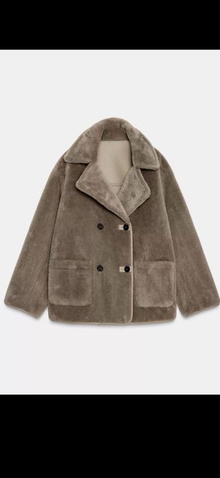 Даухстороняя дубленка Zara