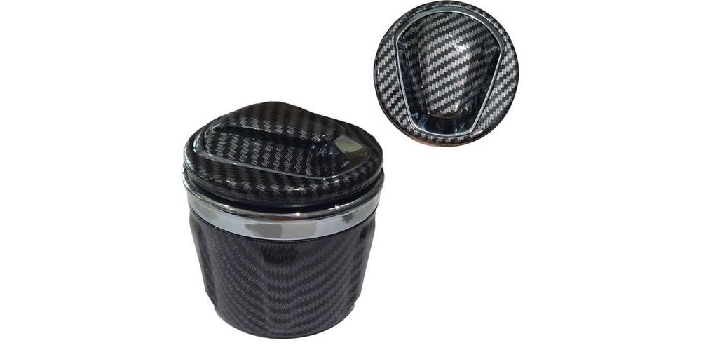 Пепелник за автомобил с диод Х3/277 - карбон