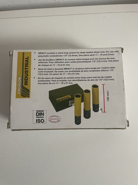 Vand tubulare de la Proxxon Industrial profesionale modelul lung de 130 de mm, in combinatia 17,19 si21.