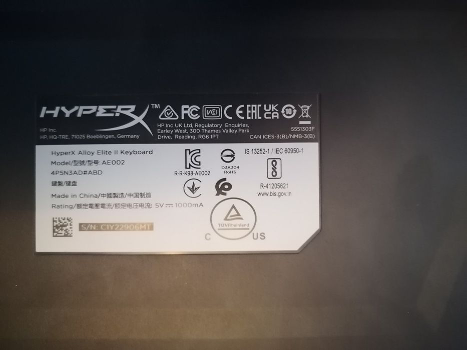 Hyper x Alloy Elite 2 Механична Клавиатура