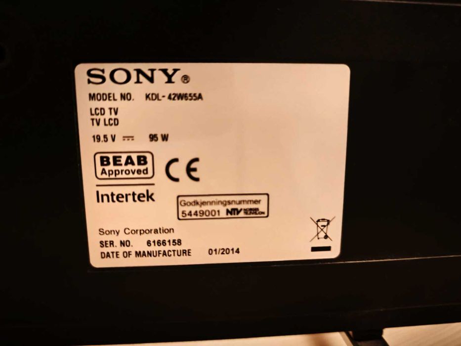 Televizor Smart Sony Bravia, 107cm, 42W655 + Fire TV Stick (3rd Gen)