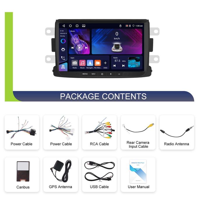 Navigatie android 4 gb RAM Dacia Renault Logan Sandero Duster Lodgy Dokker Capture