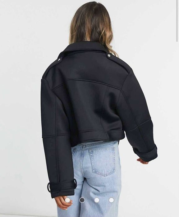 Късо преходно яке Asos черно