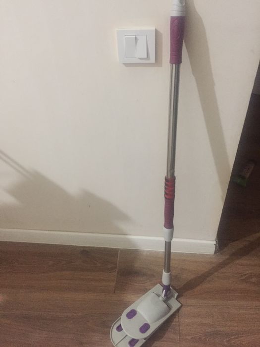 Швабра новая с тряпкой