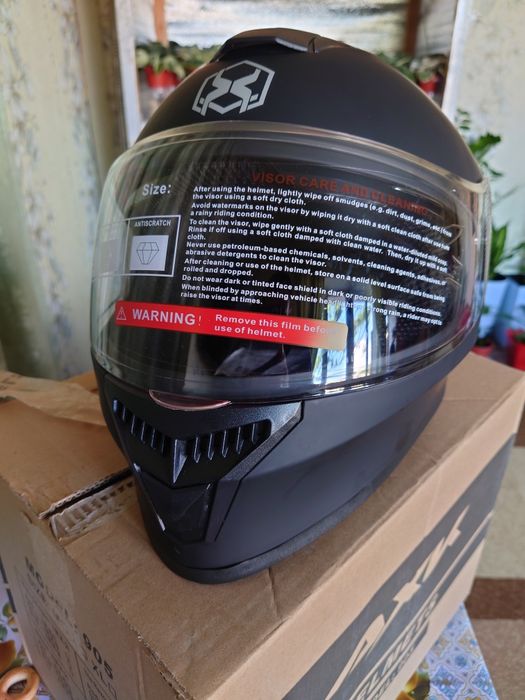 Шлем AXK HELMET черный матовый новый