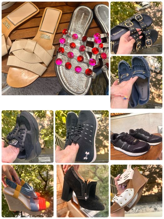 Дамски обувки и сандали -ест.кожа