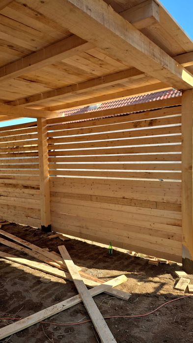 Costruim terase,cabane,foisoare,saivane ,hale ,garaje pe structura de lemn