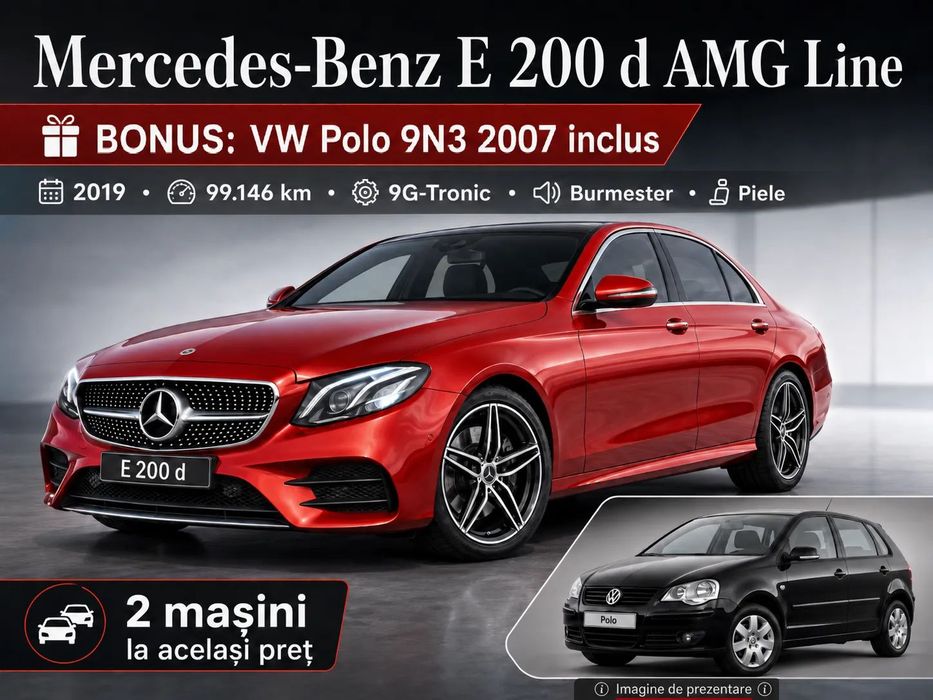 Mercedes-Benz E Mercedes E 200 d AMG Line 2019 + VW Polo BONUS inclus