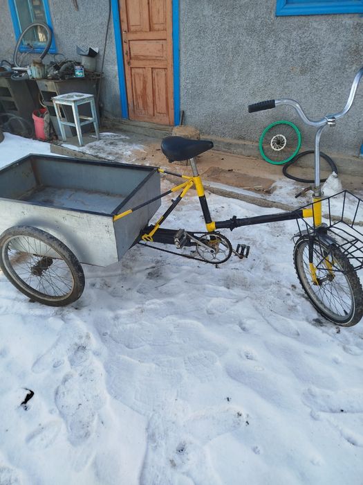 Продам велосипед с тележкой