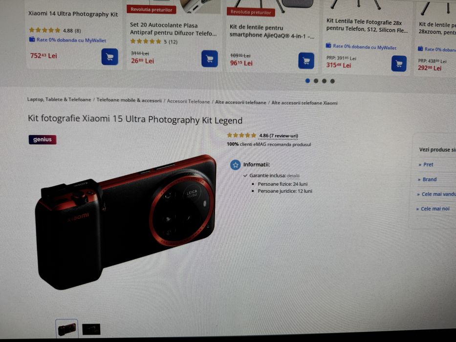 Kit fotografie Xiaomi 15 Ultra, Legend Edition