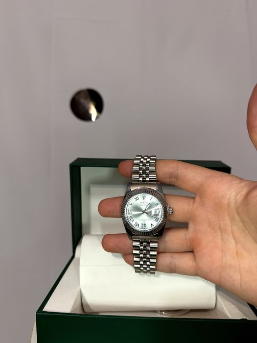 Ceas Rolex Argintiu Premium // Oyster Perpetual Date //