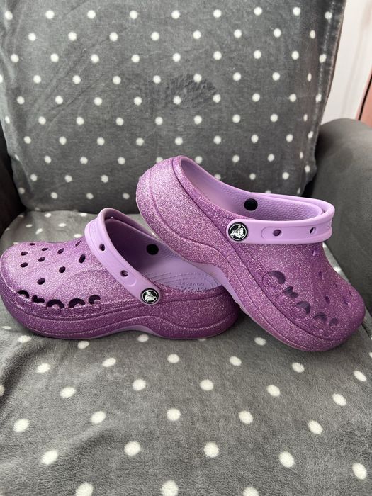 Crocs mov gliter 37