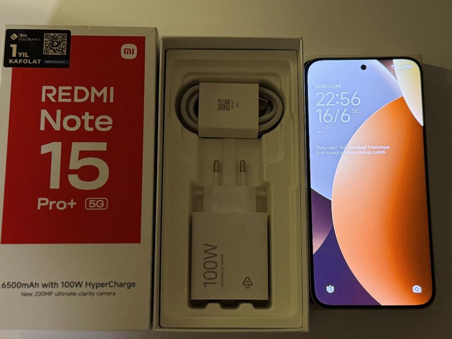 Redmi note 15 pro plus 5G sotiladi. Yengi hali 100% Mocha Brown rang.