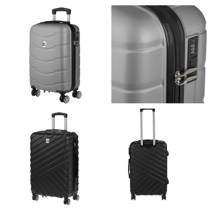 Нови куфари, с 4 колелца,  - различни цветове и размери