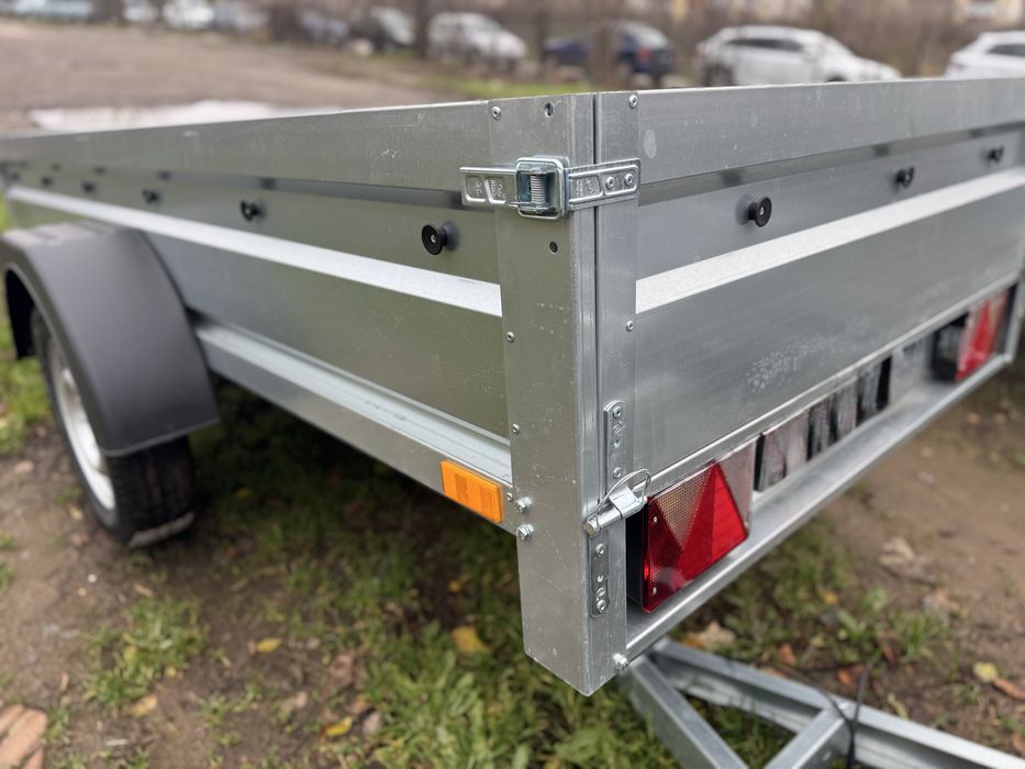 Remorcă nouă 750 kg, 250x125 cm, CIV+RAR efectuat, posibilitate rate!