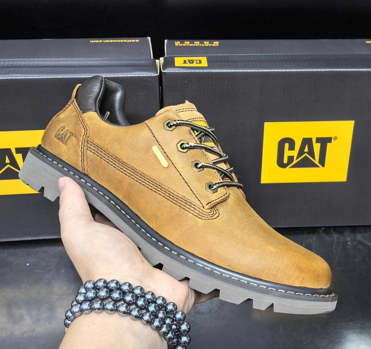 Ботинки мужские кожаные Cat Colorado Low, водостойкие туфли [39-44]