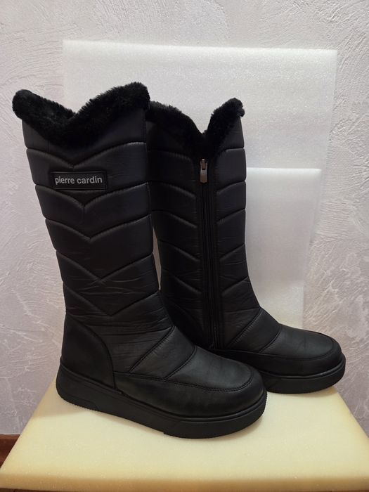 Cizme înalte damă imblanite Pierre Cardin