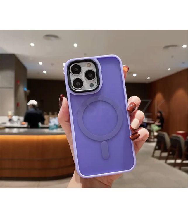 Husa Magsafe Bump Silicon Mat Iphone 14/15/16/17 Pro Max Plus Air