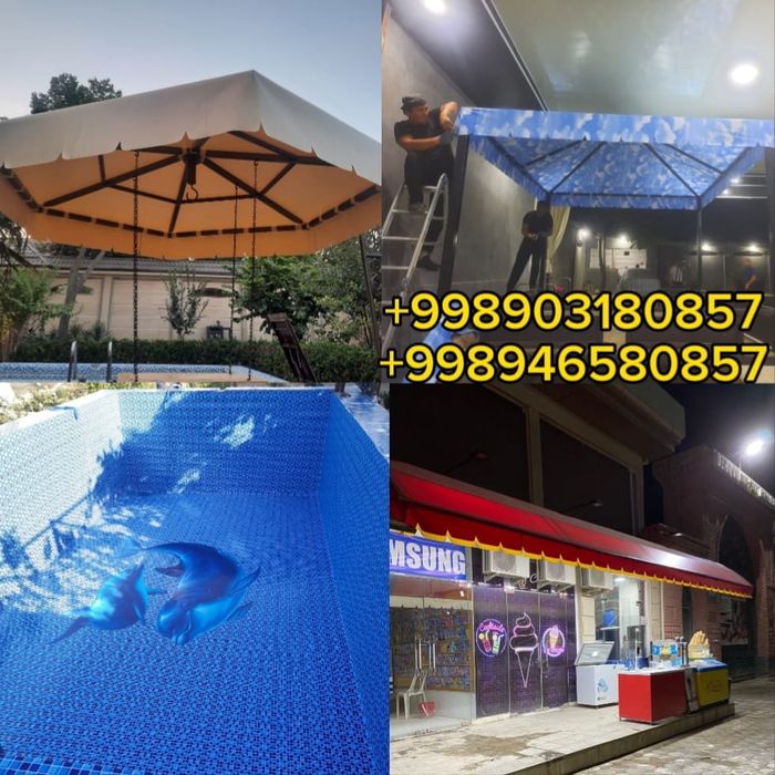 Бассен банер баннер тент bassen baner banner tent установка киламиз