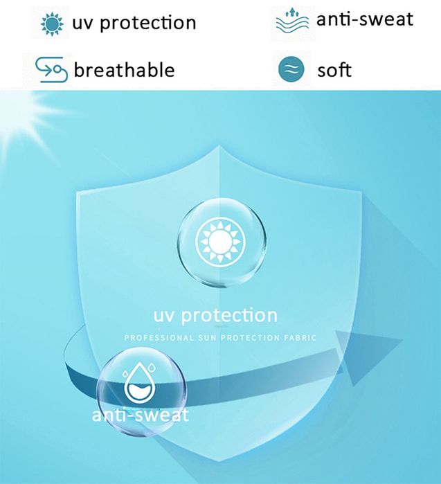 Спортни ръкави /шал "забрадка" за колоездене UV защита
