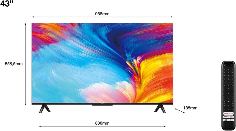 TCL 43P639K 4K UHD HDR - Smart TV