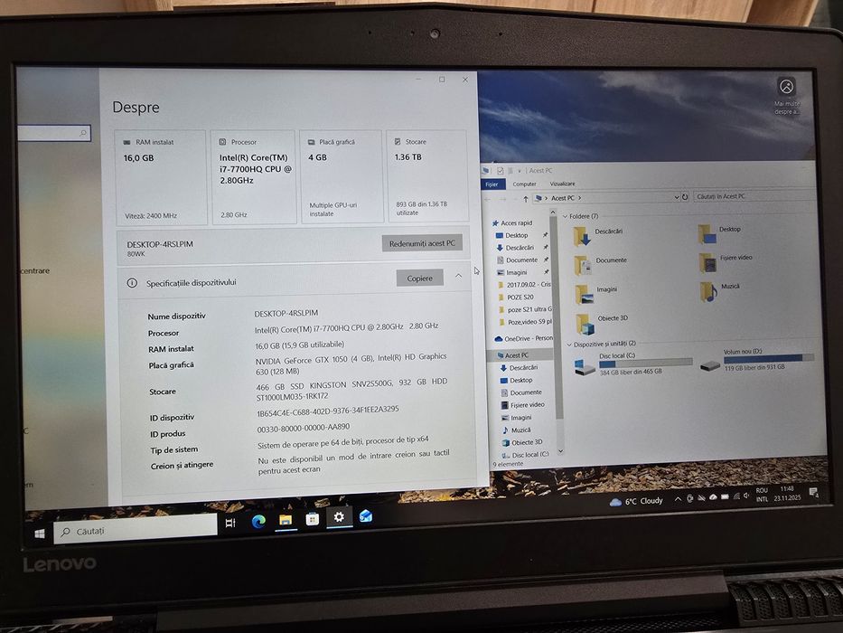Laptop Gaming Lenovo Legion Y520-15IKBN