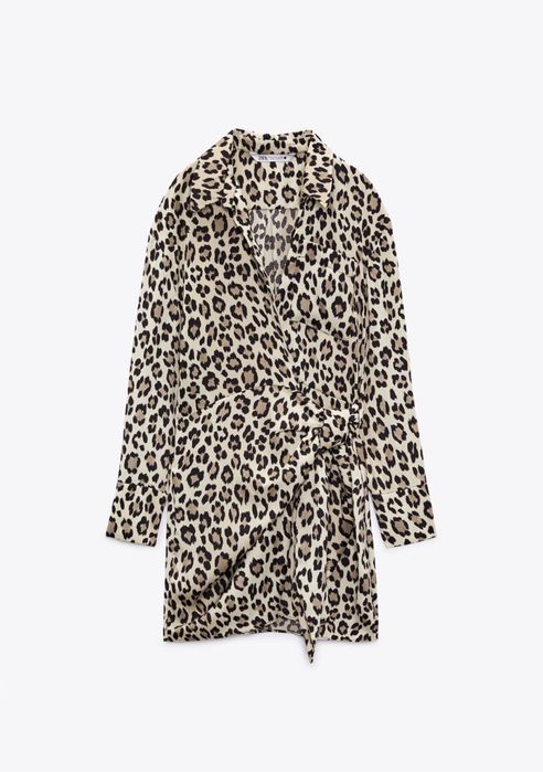 Платье леопард
