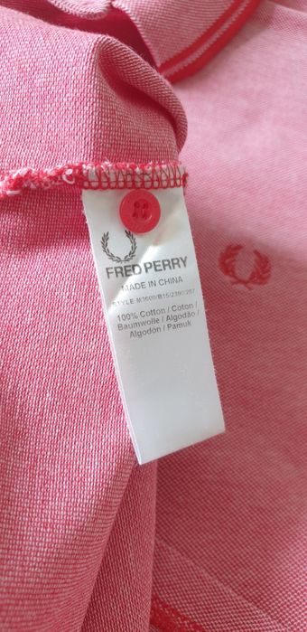 Fred Perry Pique Cotton Mens Size XL - 2XL ОРИГИНАЛ! Мъжка Тениска!
