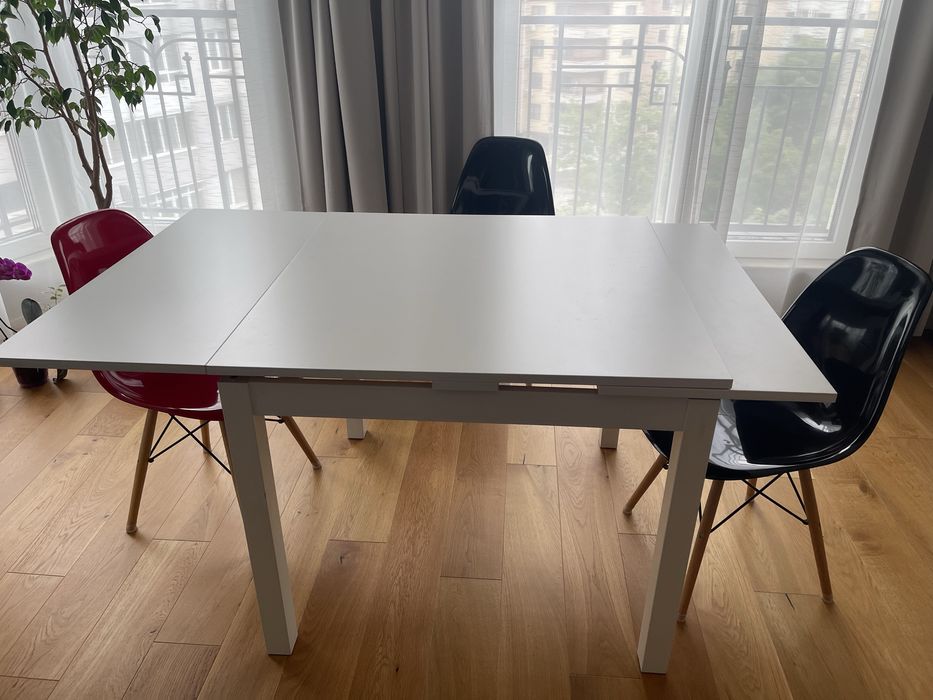 Маса за хранене Ikea разрегателна 90/129/168 x 90 см