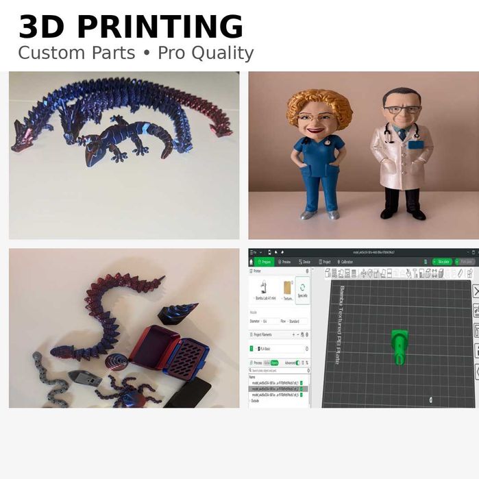 3D Принт по Поръчка | Части, Подаръци, Прототипи, Фигурки и Изделия