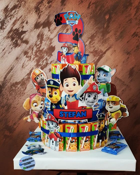 Tort din dulciuri ambalate , tort din dulciuri , tort gradinita