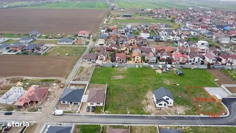Teren de vânzare zona nouă Bujac 546mp AC ON+1 teren pe colț separate