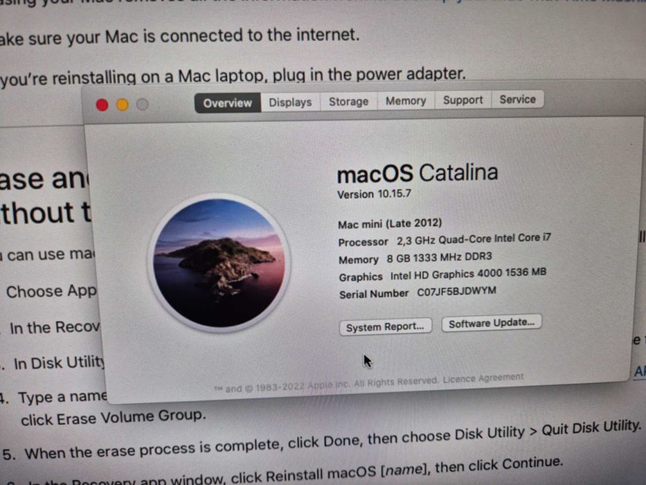 Apple Mac Mini A1347 late 2012 Moltbot