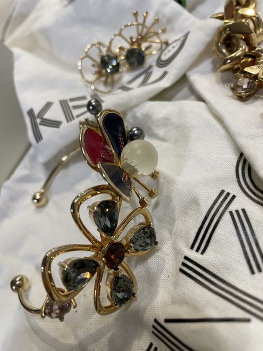 Бижута Kenzо с перли камъни, златни