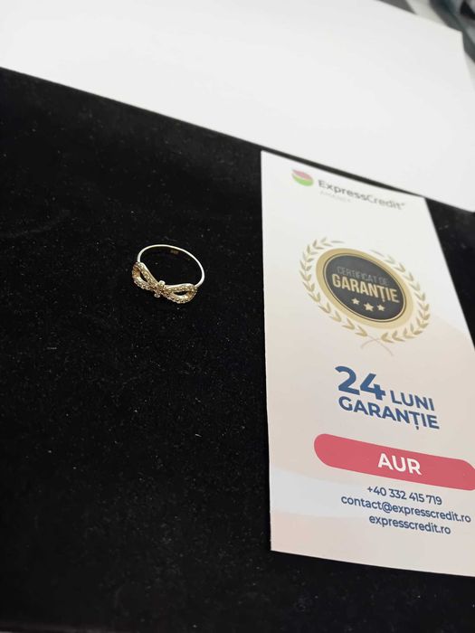 (Ag33) Inel Aur 14K/ Garantie 2 Ani