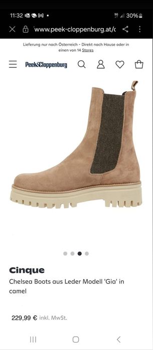 Cinque Bocanci Ghete Cizme piele intoarsa 39