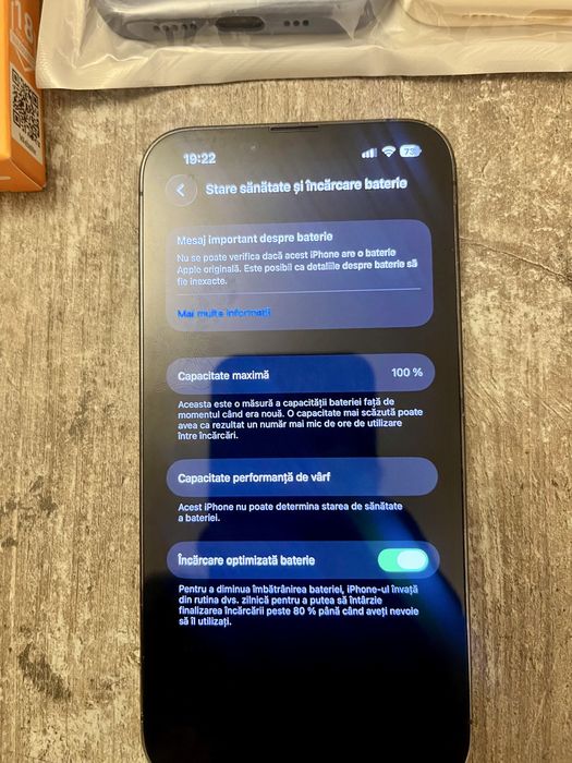 iPhone 13 Pro 128GB – Baterie 100% – Stare Excelenta – Liber de retea