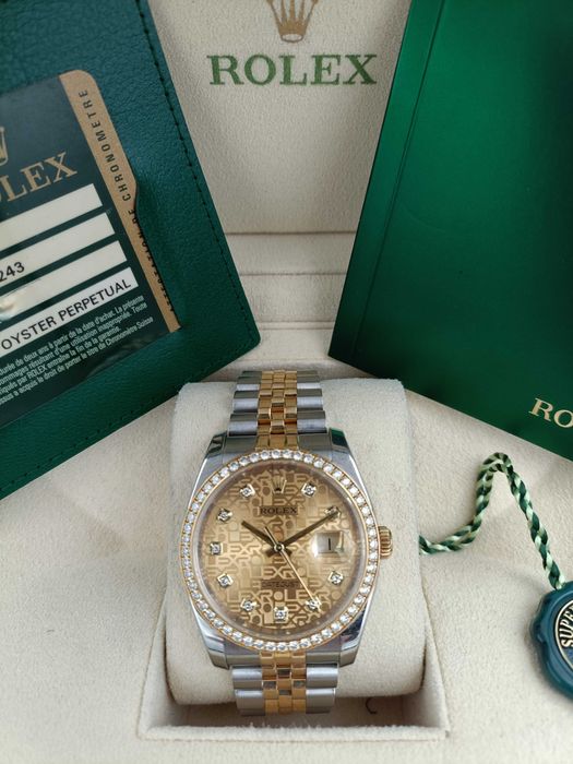 Rolex DateJust cu Diamante Acte si Cutie