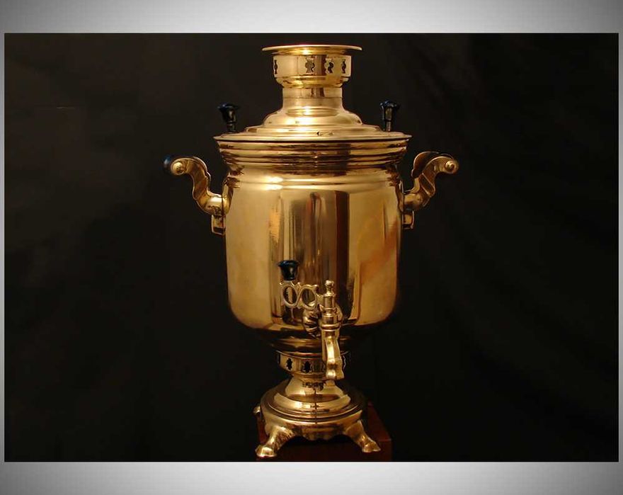 Самовар на дровах СССР. Сервиз