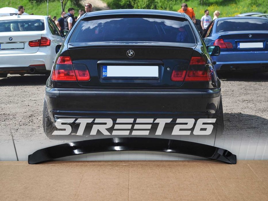 Eleron Lip Luneta BMW Seria 3 E46 Sedan (1998-2005) Negru lucios