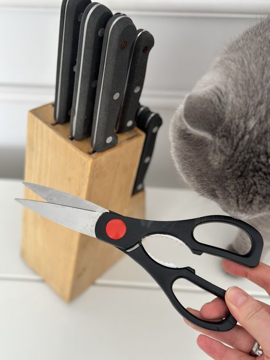 Кухонные ножи набор в подставке