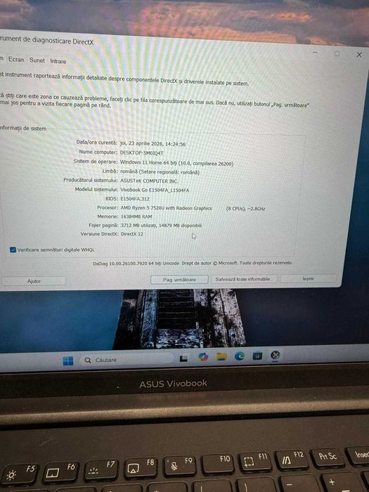 HOPE AMANET P2 - Asus Vivobook / Amd Ryzen 5 7520 / 16 GB /  SSD 500 GB