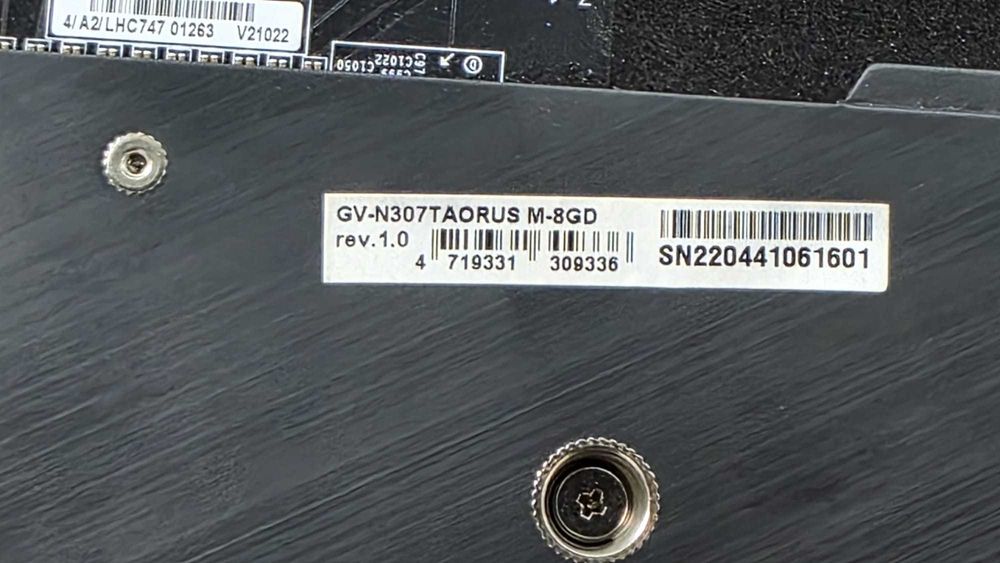 Placa video Gigabyte Aorus RTX 3070TI 8Gb